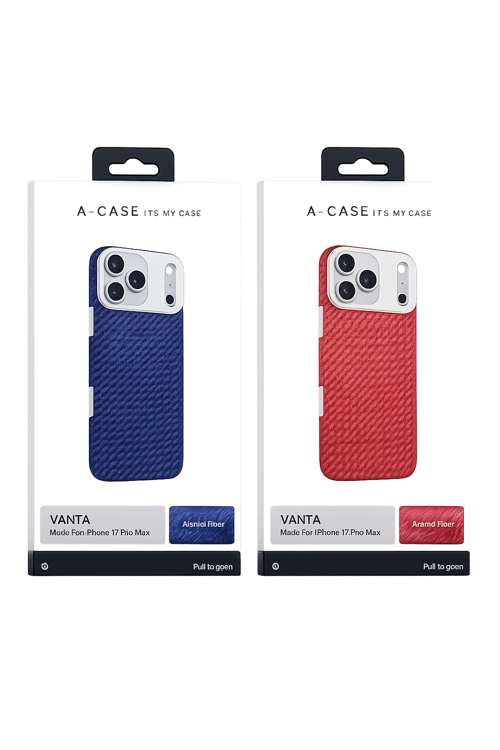Чехол-накладка A-Case Aramid  MagSafe для Apple iPhone 17 Pro Max Blue