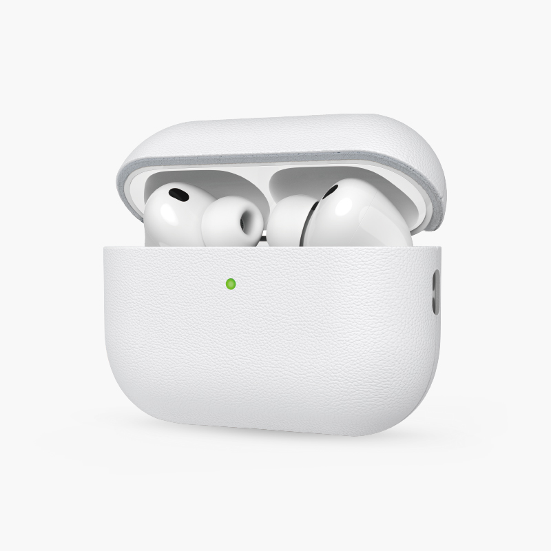 Чехол Keephone Rocca для AirPods Pro 3, экокожа, серый