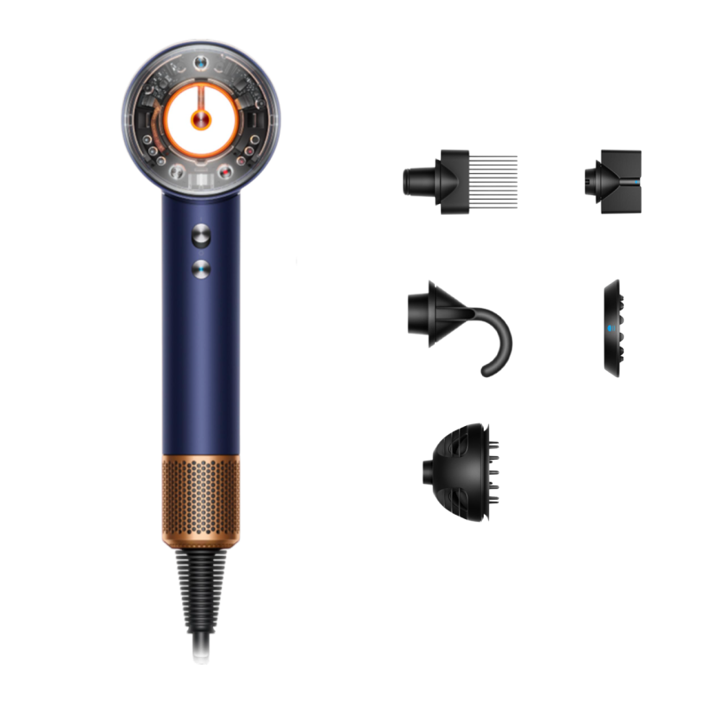 Фен Dyson HD16 Supersonic Nural Hair Dryer (Prussian Blue/Rich Copper, синий/медь)