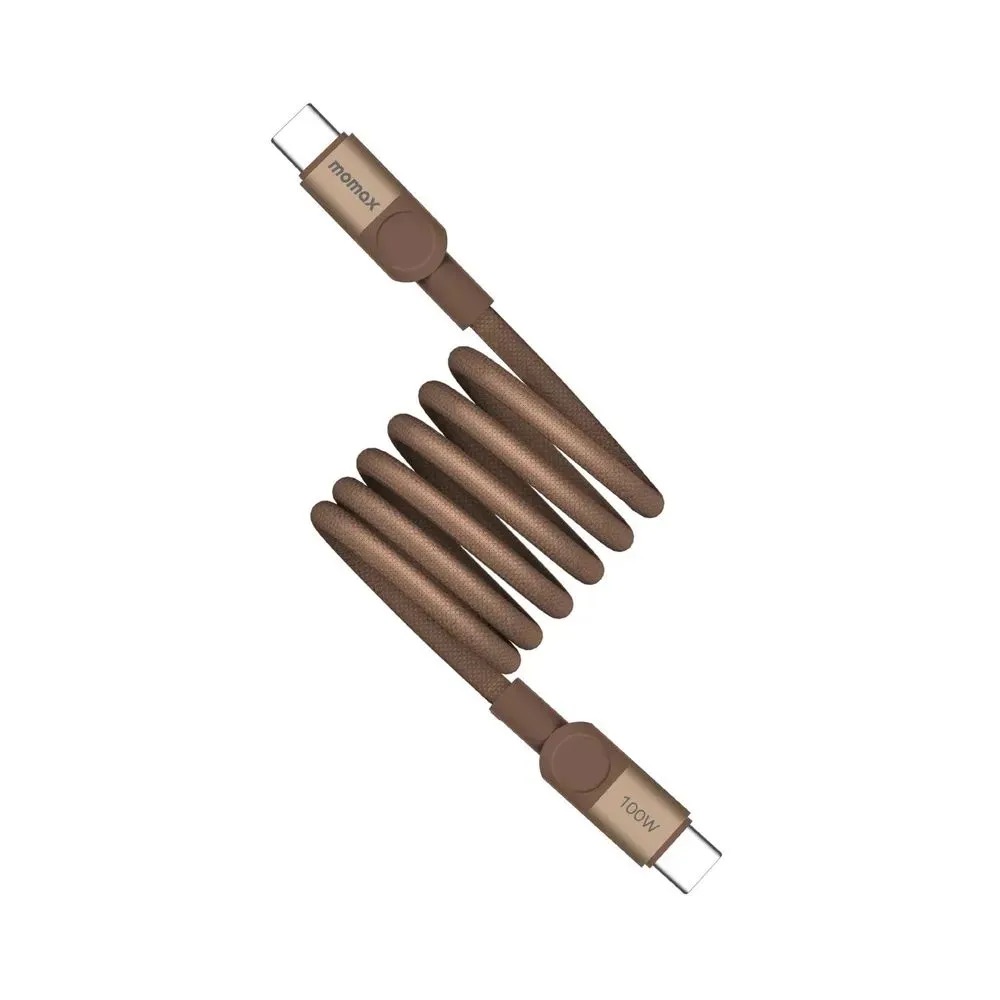 Магнитный зарядный кабель Momax  Mag. Link 60W USB-C to USB-C Золотой
