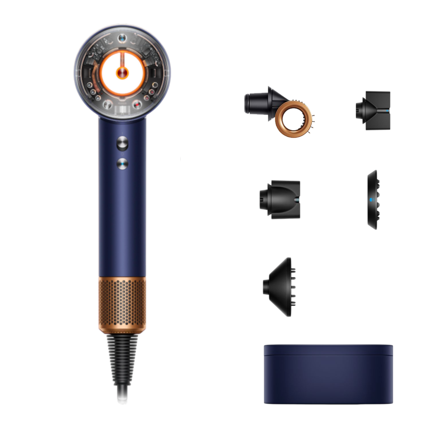 Фен Dyson HD16 Supersonic Nural Hair Dryer (Vinca Blue/Topaz, синий/оранжевый)