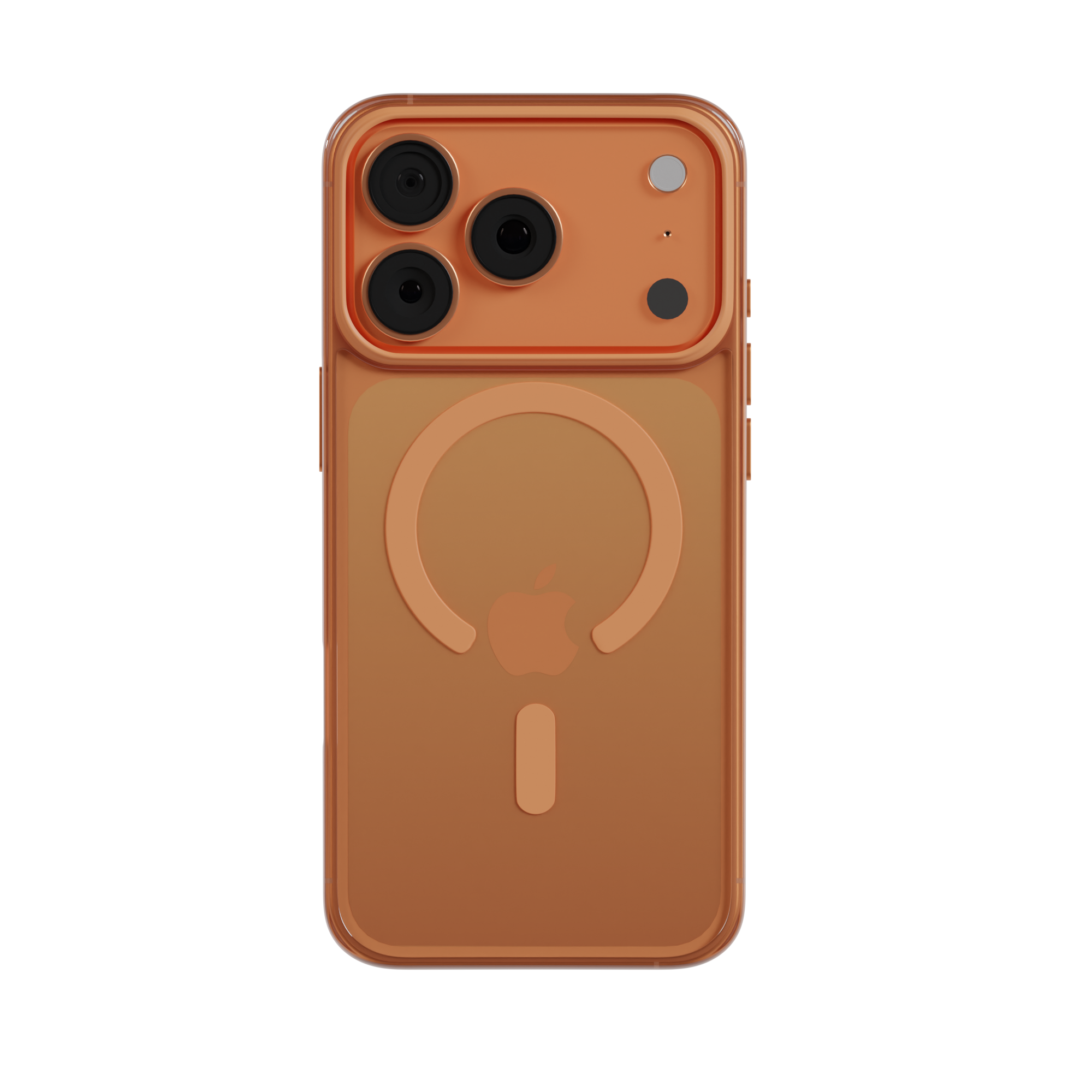 Чехол AceCase Crystal Shield for iPhone 17 Pro Orange