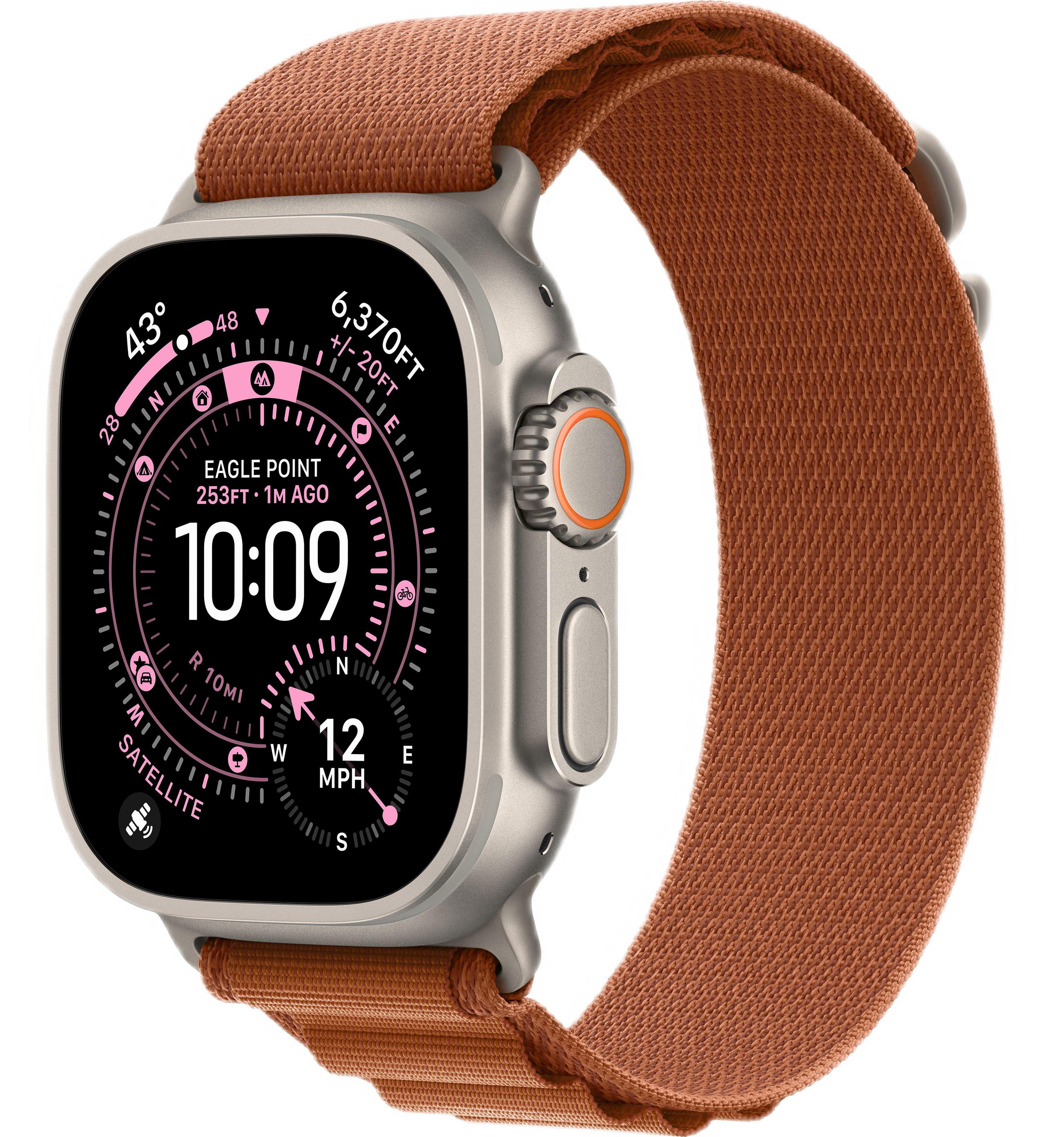 Смарт-часы Apple Watch Ultra 3, Natural Titanium case (Alpine loop Terra Cotta S)