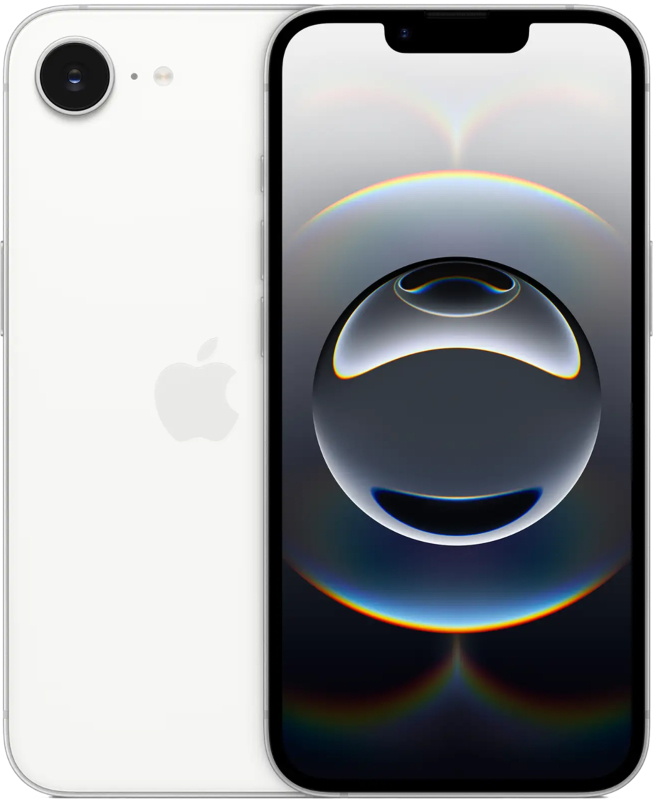 Смартфон Apple iPhone 16e (128gb, White, nanoSim + eSIM)