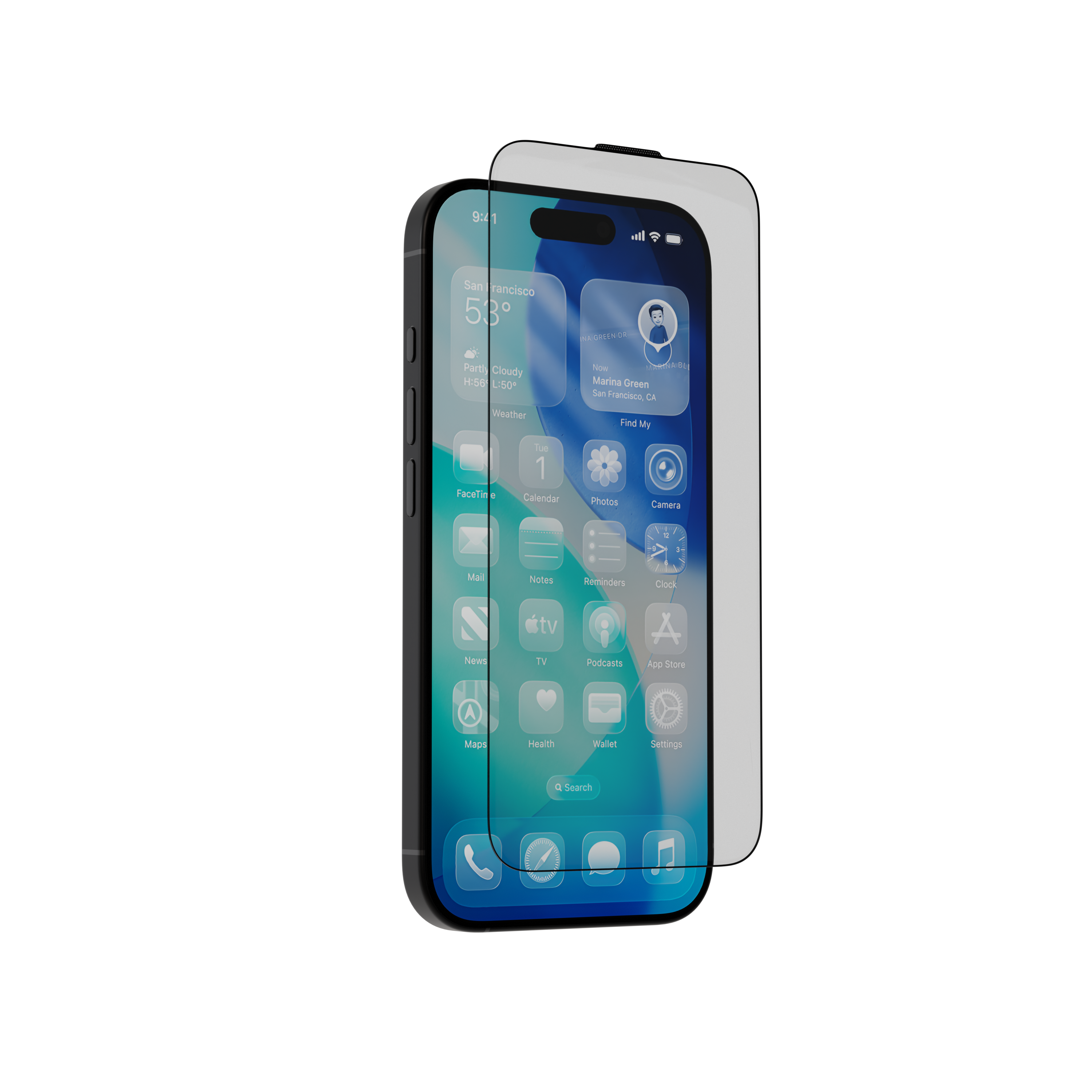 Защитное стекло AceCase - AceGlass for iPhone 15 Pro Max