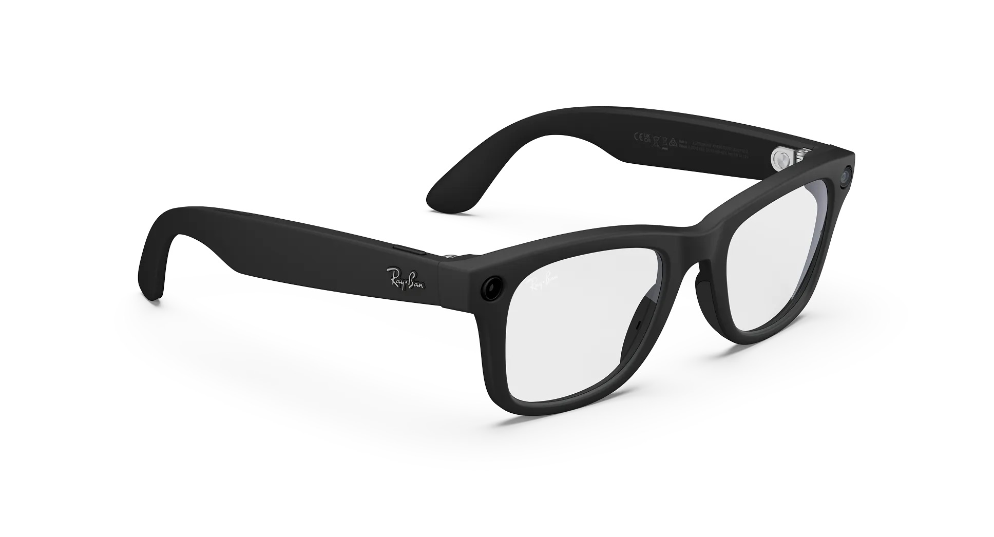 Умные очки Ray-Ban Wayfarer (Gen 2) Matte Black / Clear RW4012 Large