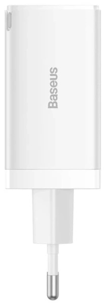 СЗУ Baseus GaN5 Pro 65W Белый с кабелем 100w 1м