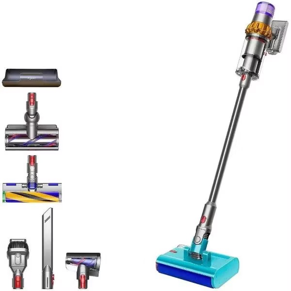 Вертикальный пылесос Dyson V15s Detect Submarine SV47 (Yellow/Nickel, желтый никель)