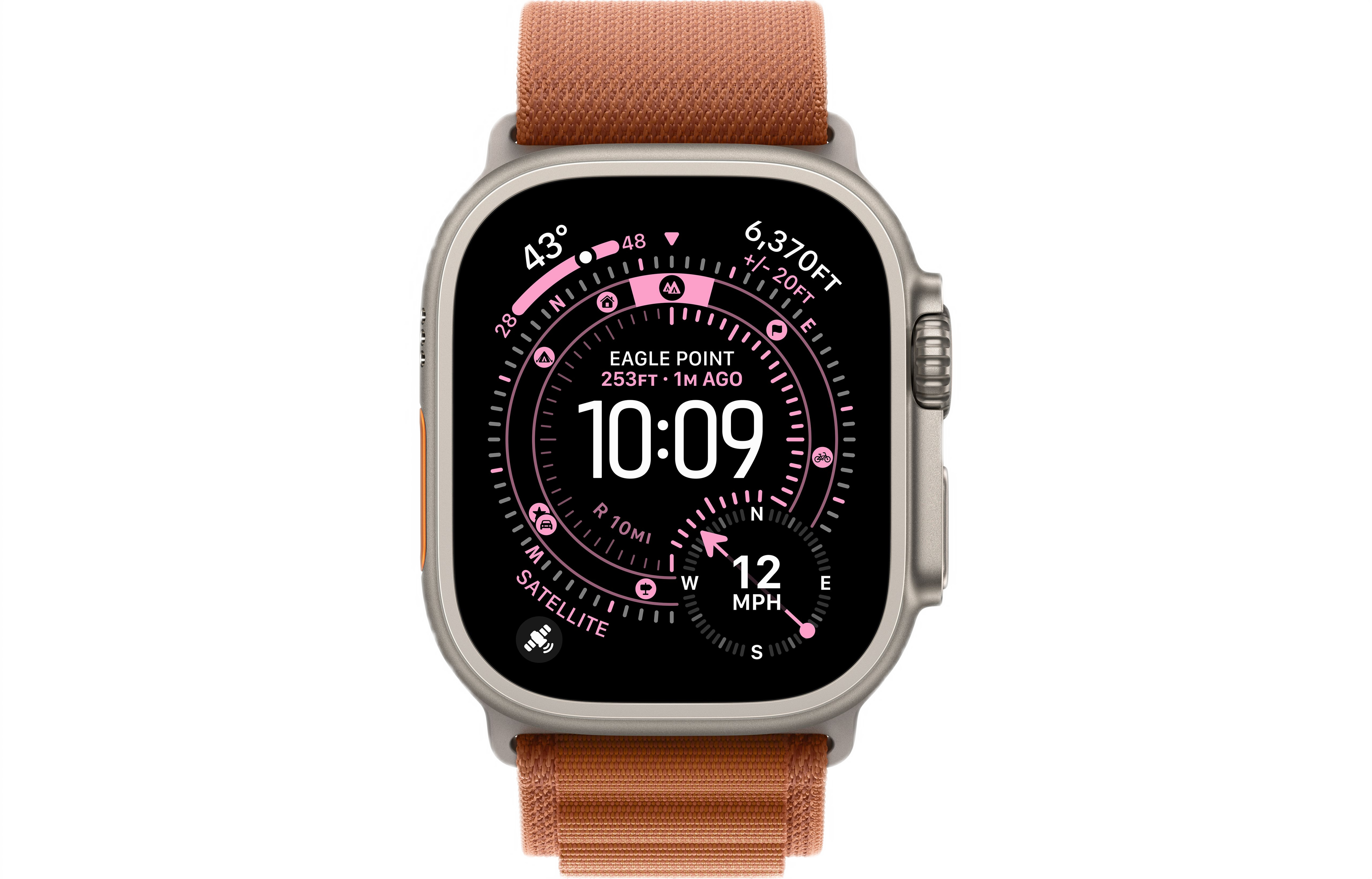 Смарт-часы Apple Watch Ultra 3, Natural Titanium case (Alpine loop Terra Cotta S)
