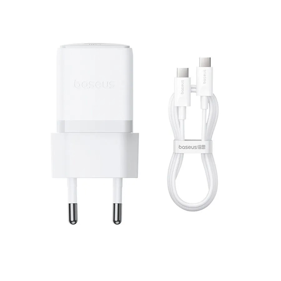 СЗУ Baseus Palm Fast Charger 20w Белый (с кабелем USB-C to USB-C 60w)