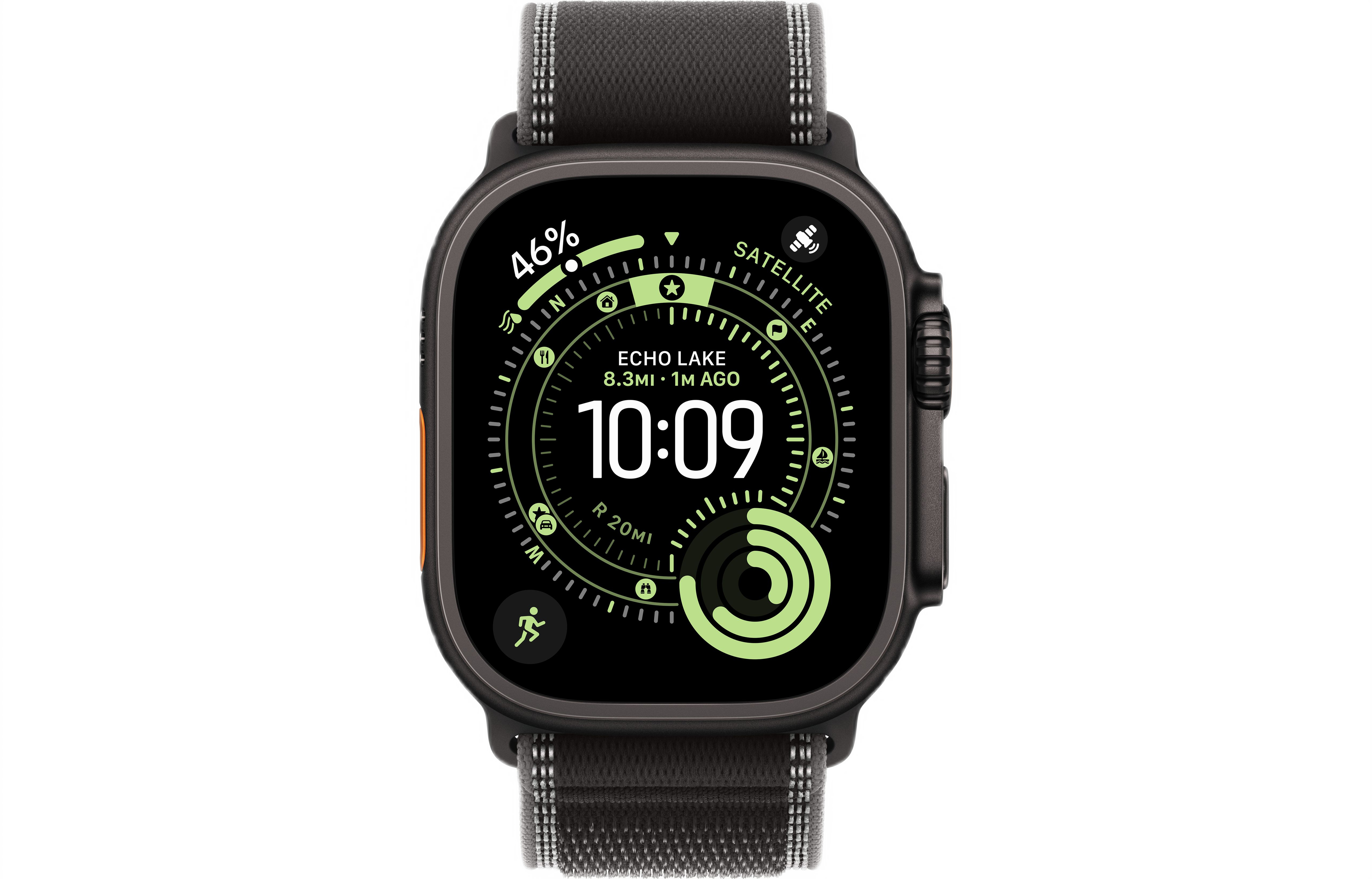 Смарт-часы Apple Watch Ultra 3, Black Titanium case (Trail loop Black/Charcoal M/l)