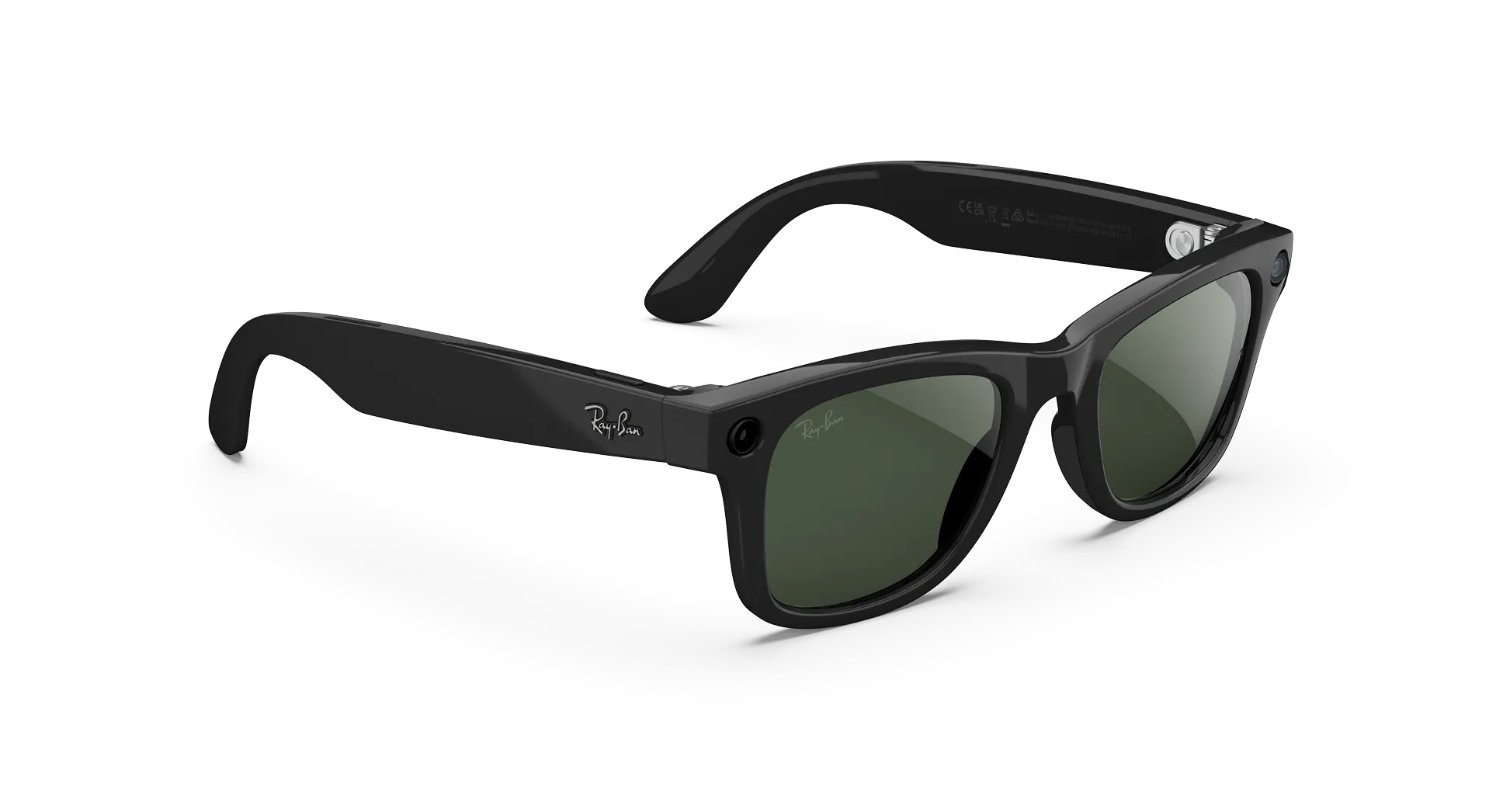 Умные очки Ray-Ban Wayfarer (Gen 2) Shiny Black / Graphite Green Transitions RW4012 Standard