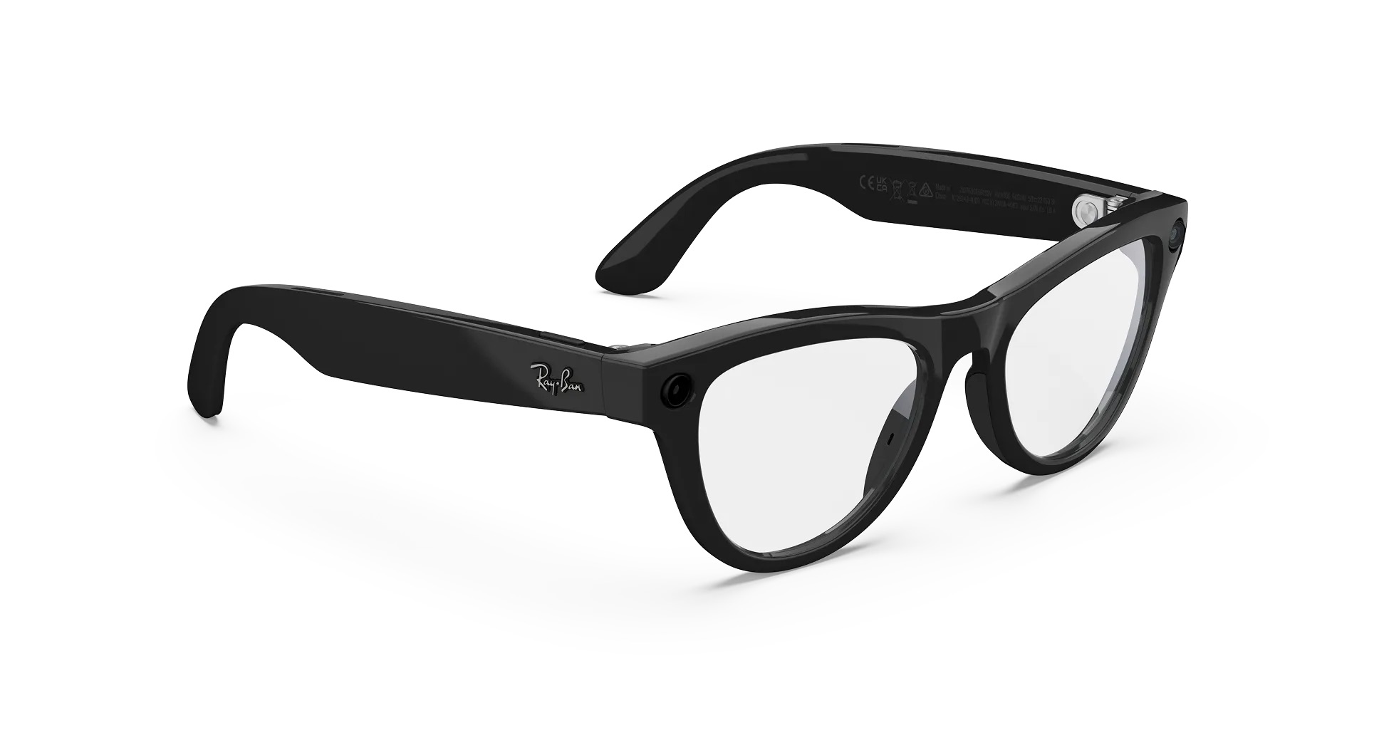 Умные очки Ray-Ban Skyler (Gen 2) Shiny Black / Clear RW4014 Standard